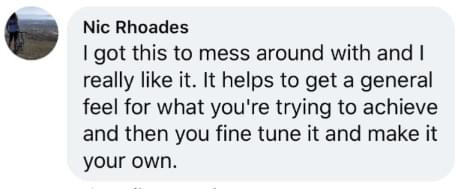 Customer review from Facebook