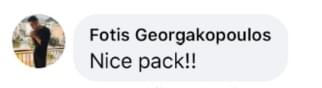Customer review from Facebook