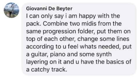 Customer review from Facebook