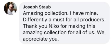 Customer review from Facebook